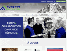 Tablet Screenshot of everest-automation.com